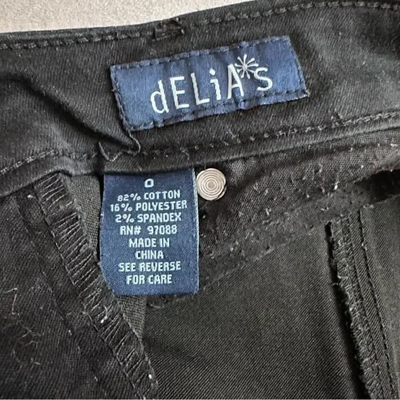 Delia’s Women’s Juniors Black Pants Size 0 - Picture 4 of 4